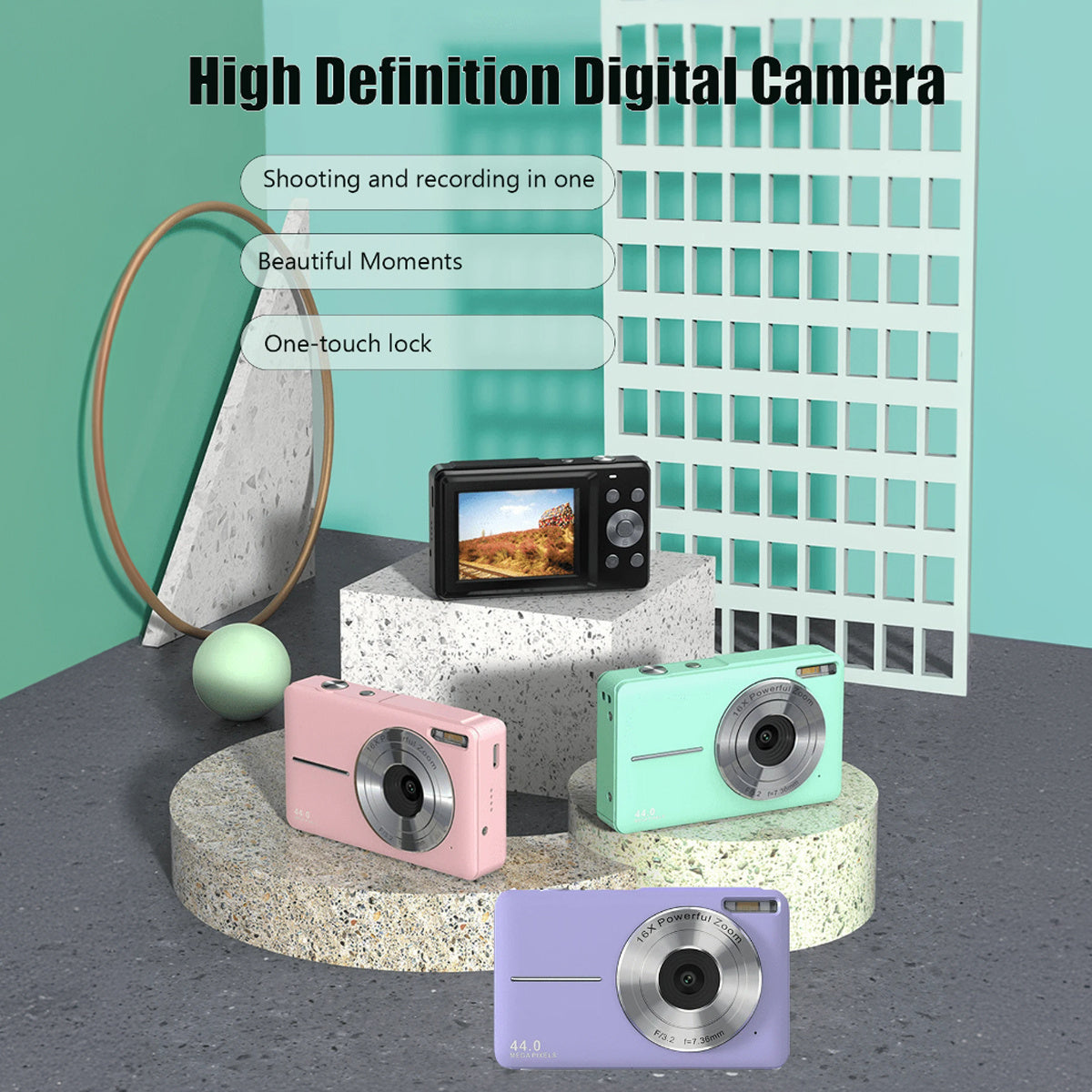 Mini Digital Camera HD Digital Camera Student Mini Digital Camera Gift Entry-level Camera