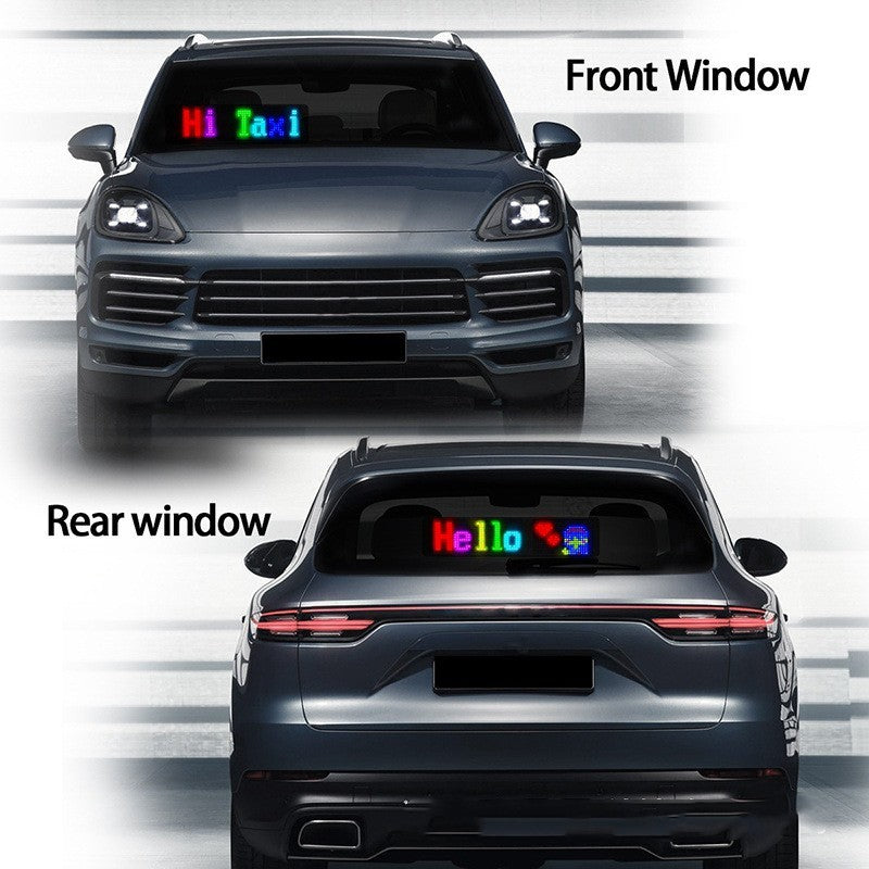Programmable Car LED Sign LED Full-color Ultra-thin Display Screen Car Display Animation