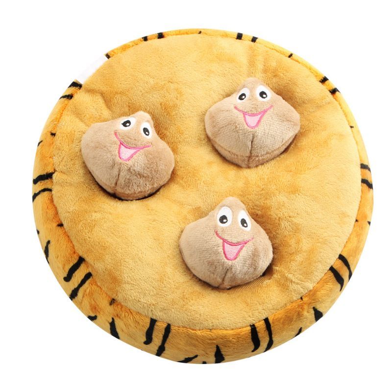 Pet plush springy bees stuck in a bee hive plushie toy