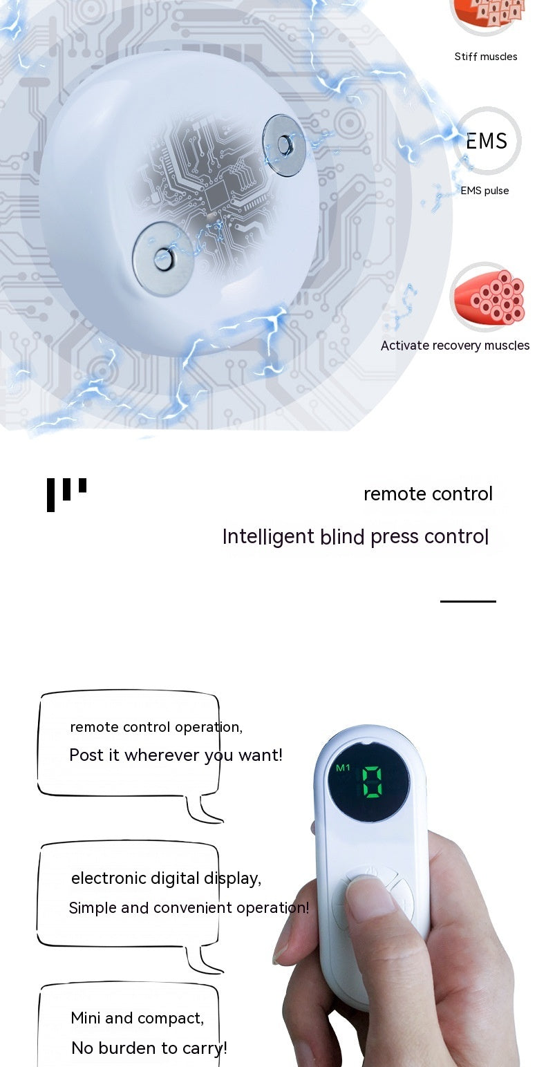 Abdominal Pad Patch Pulse Massage Instrument Intelligent Electric Whole Body Massager