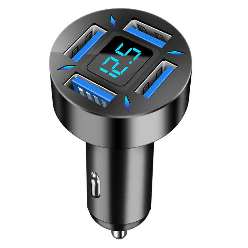 Four-port USB Digital Screen Car Charger