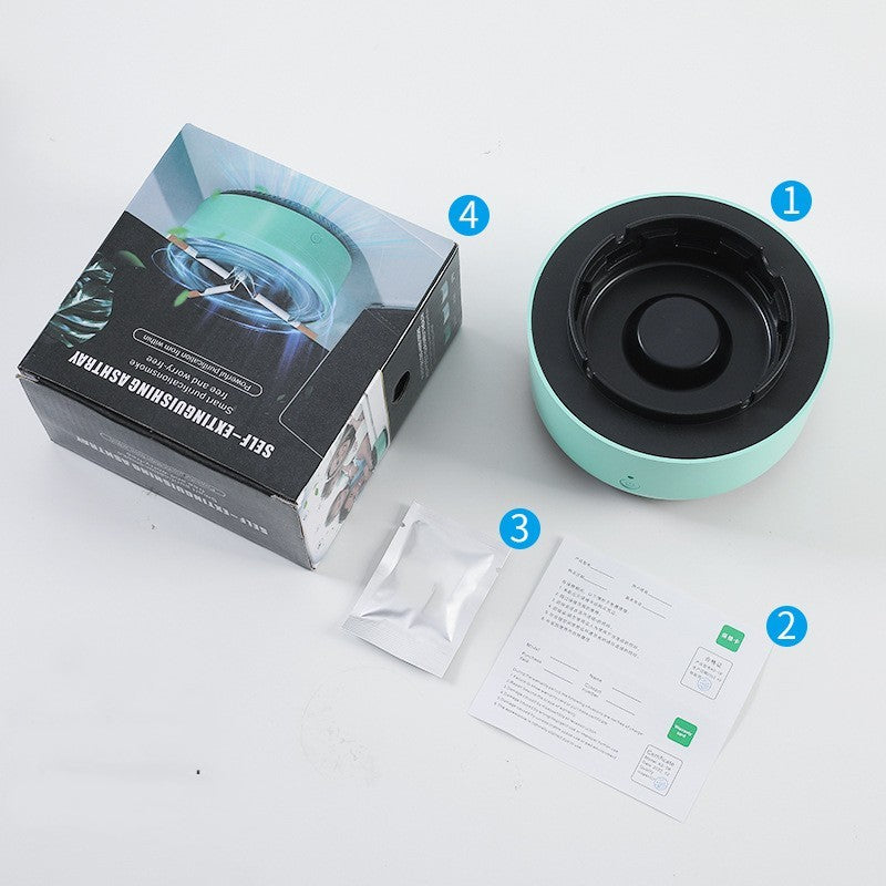 Smoke Removal Air Purification Ashtray Anion Purification Practical Automatic Purifier Ashtray Portable Gadgets For Car