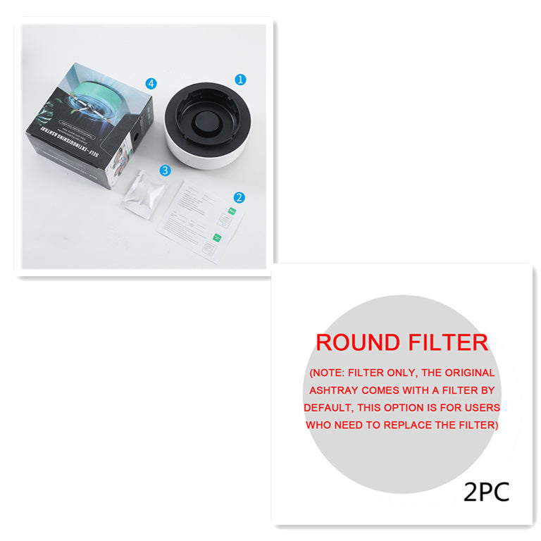 Smoke Removal Air Purification Ashtray Anion Purification Practical Automatic Purifier Ashtray Portable Gadgets For Car