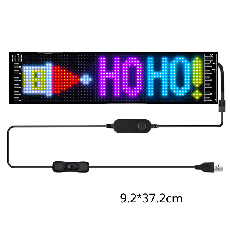 Programmable Car LED Sign LED Full-color Ultra-thin Display Screen Car Display Animation