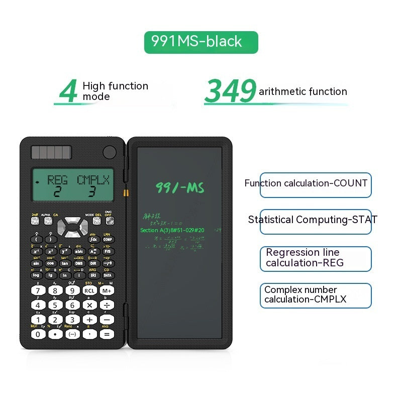 2 In 1 Foldable Scientific Calculators Handwriting Multi-functional Calculators