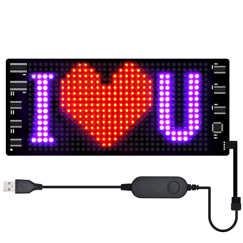 Programmable Car LED Sign LED Full-color Ultra-thin Display Screen Car Display Animation