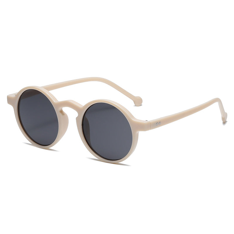 Stylish Small Round Frame Match UV Protection Sunglasses