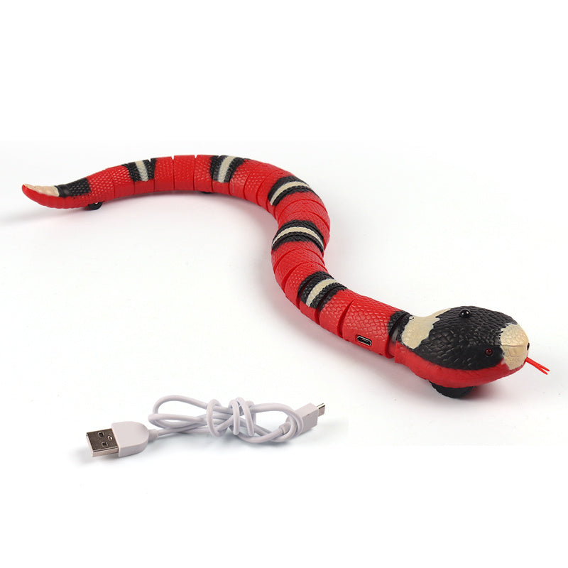 Smart Sensing Tricky Snake Interactive Cat Toys Automatic Electronic Snake Cat Teaser Play
