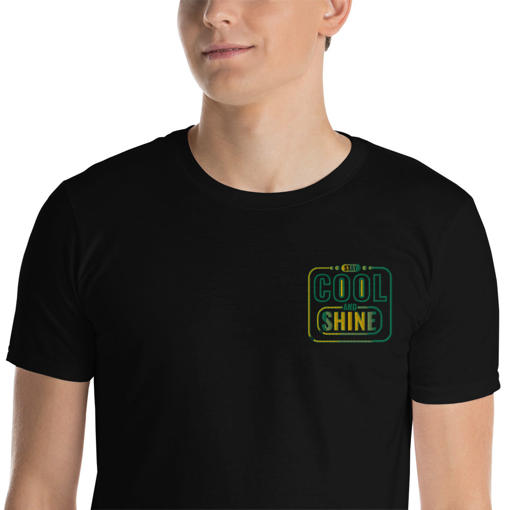 Cool and Shine Embroidered Short-Sleeve Unisex T-Shirt