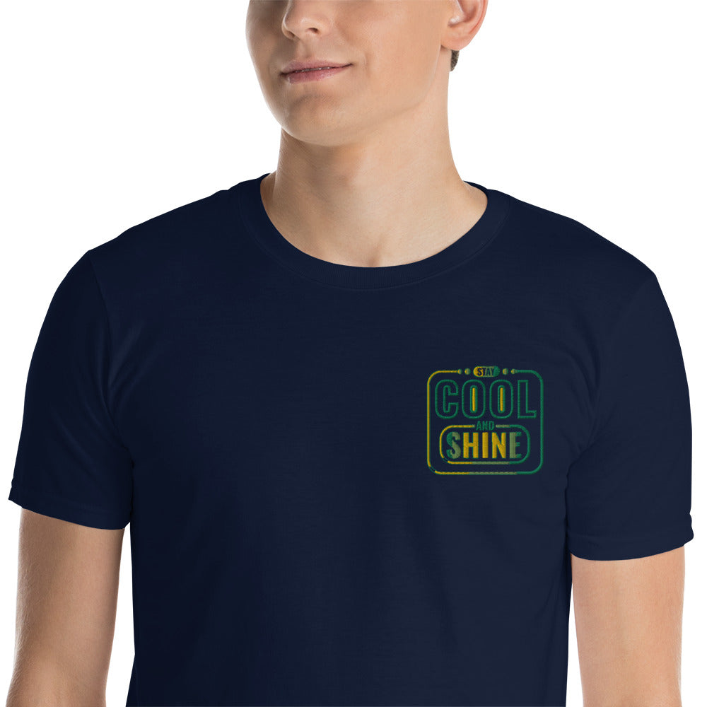 Cool and Shine Embroidered Short-Sleeve Unisex T-Shirt