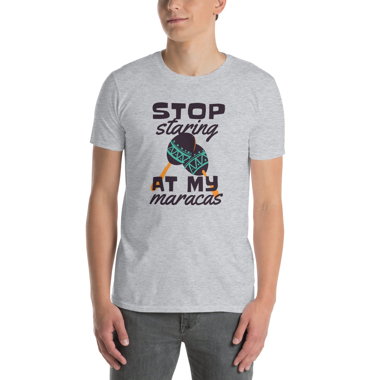 Stop Staring at my _ Short-Sleeve Unisex T-Shirt