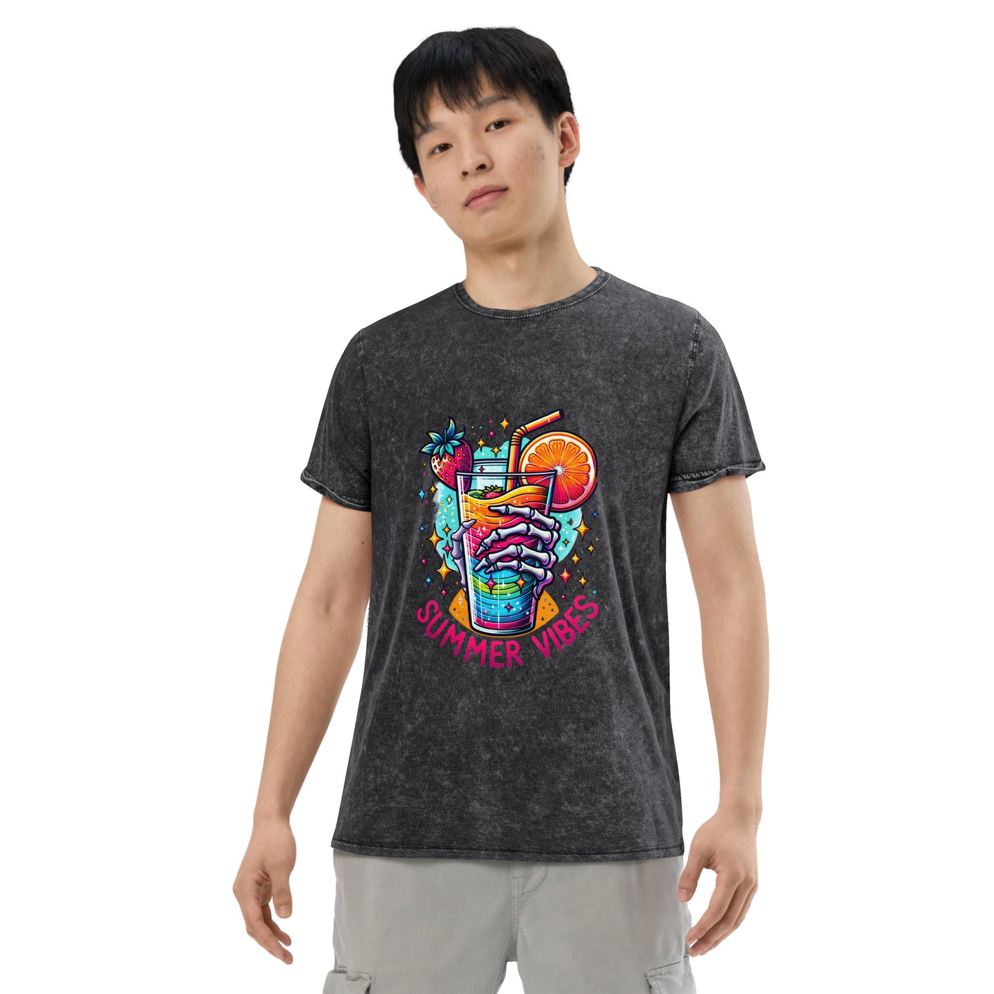 Summer Cooldown Vibes Denim T-Shirt