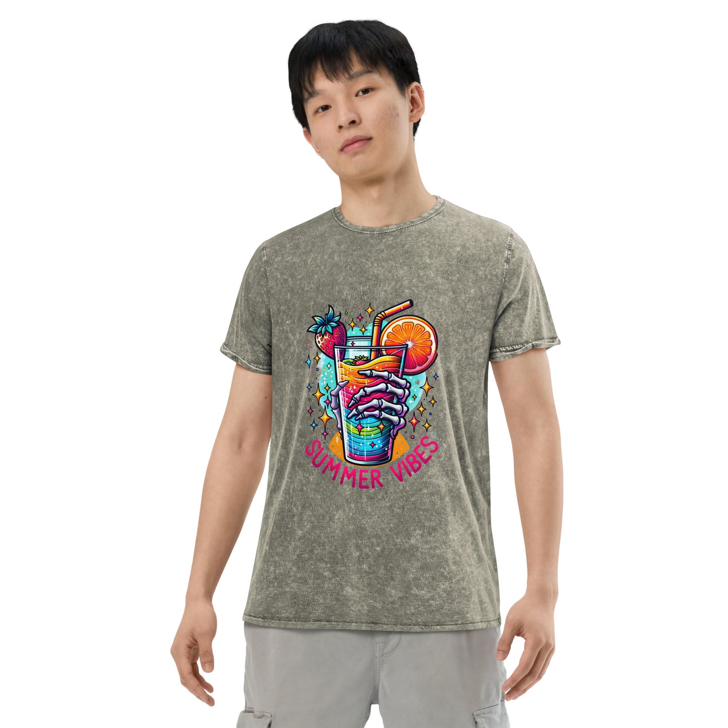 Summer Cooldown Vibes Denim T-Shirt