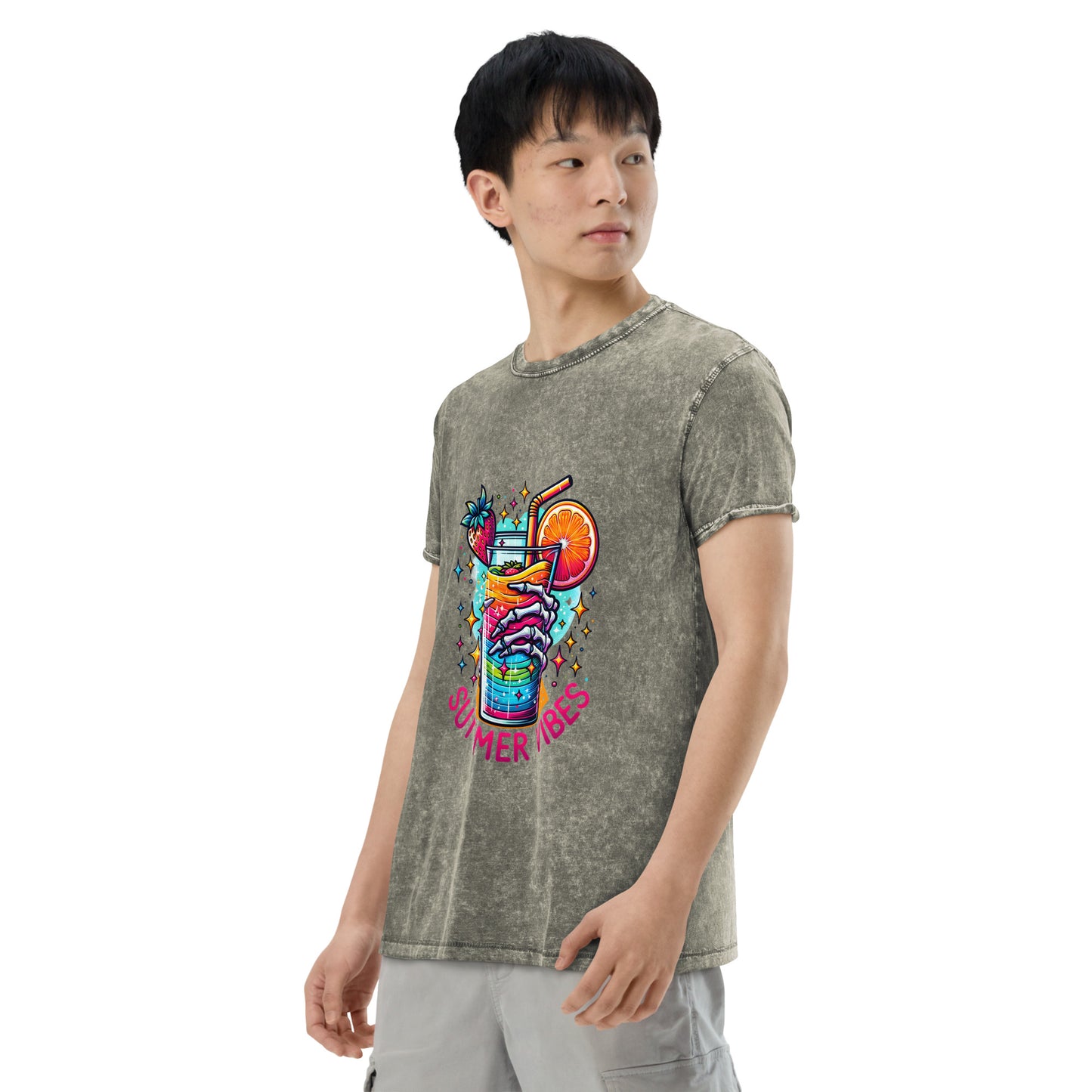 Summer Cooldown Vibes Denim T-Shirt