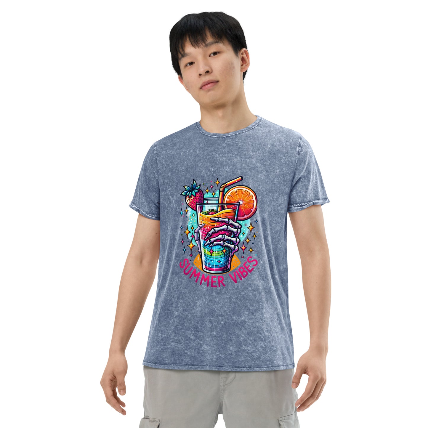 Summer Cooldown Vibes Denim T-Shirt