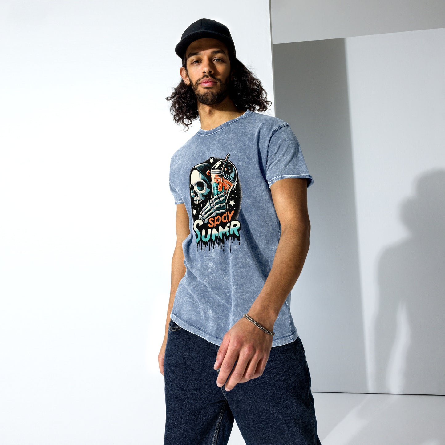 Spooky Summer Vibes Denim T-Shirt