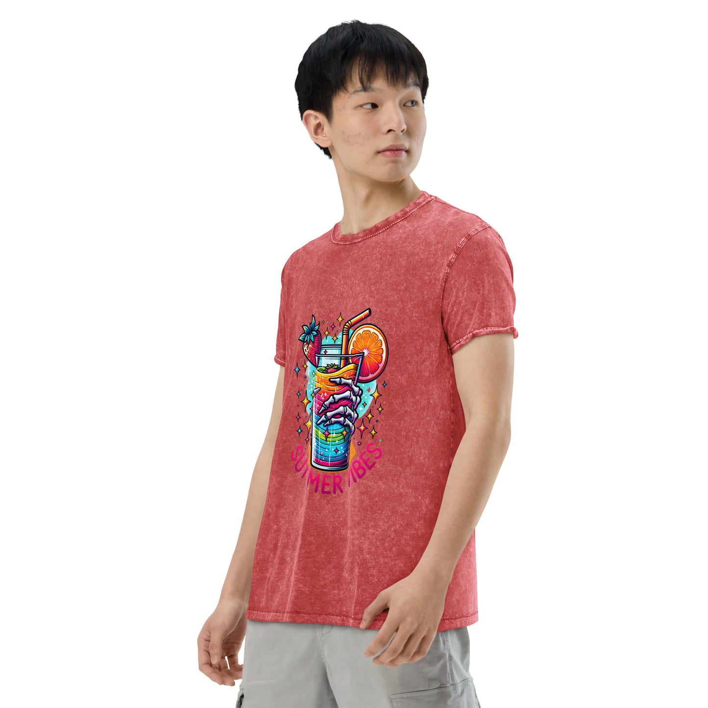 Summer Cooldown Vibes Denim T-Shirt
