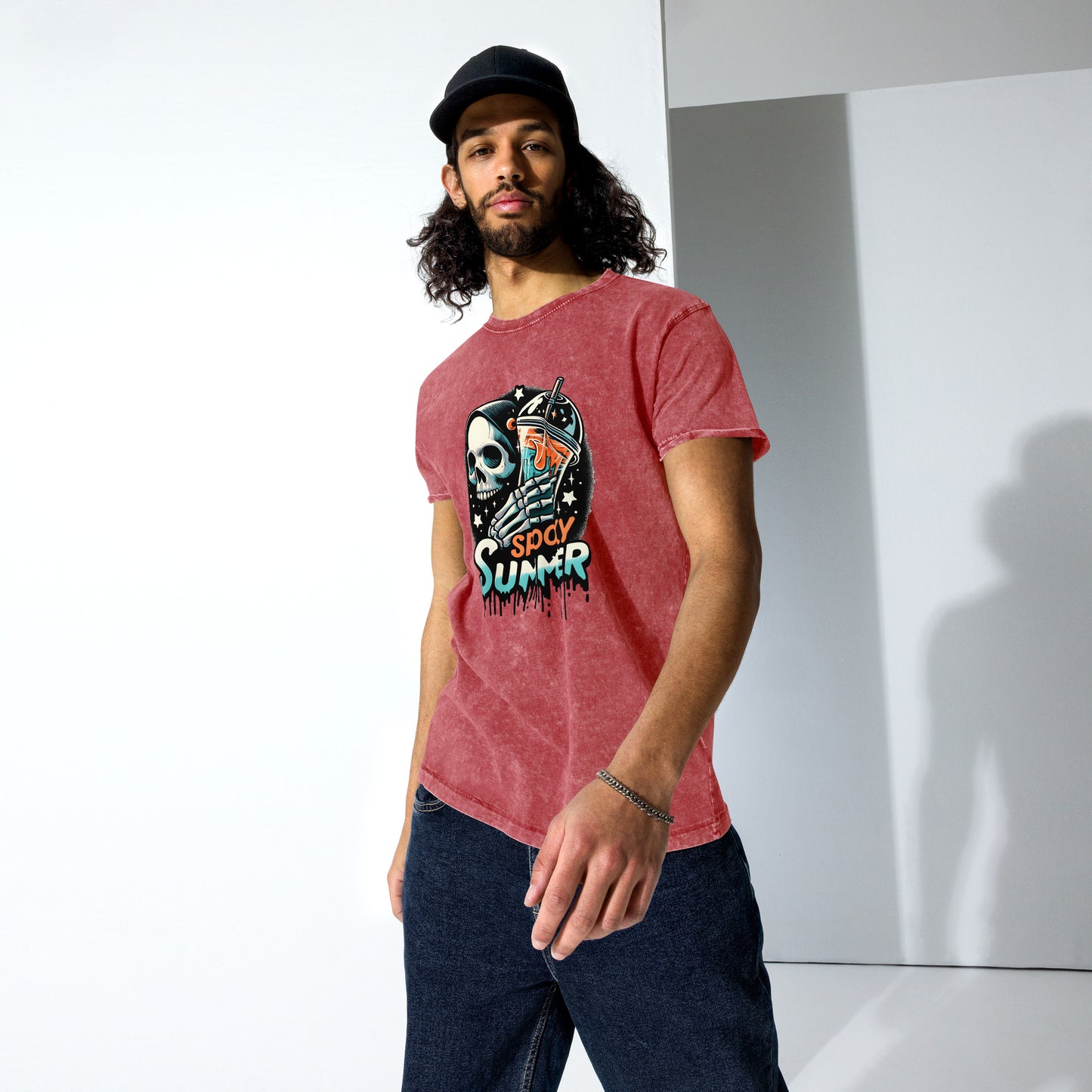 Spooky Summer Vibes Denim T-Shirt