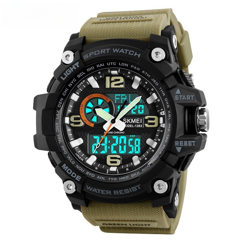 Sports Waterproof Electronic Watch Multifunctional Men Timepiece Father's Day Gift