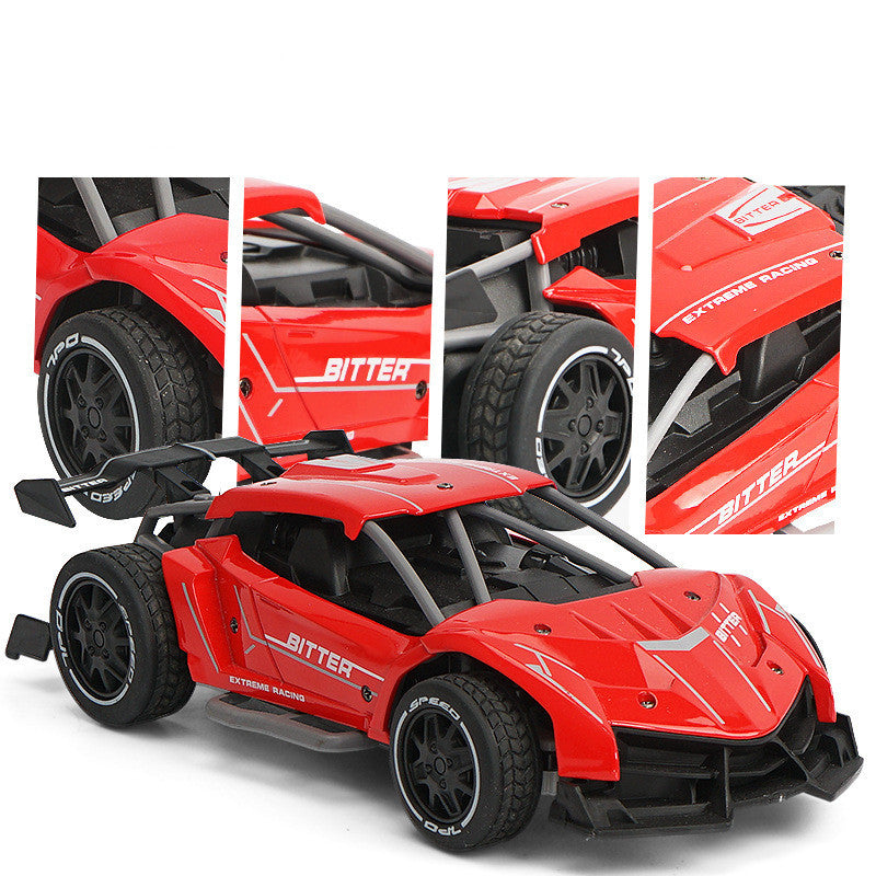 Remote control car high-speed four-wheel drive alloy off-road wireless charging RC car