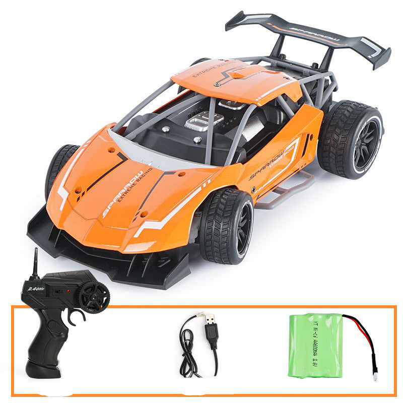 Remote control car high-speed four-wheel drive alloy off-road wireless charging RC car