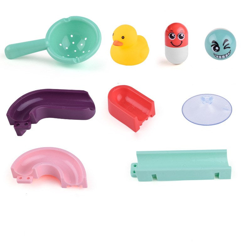 Playing with fun baby water toys