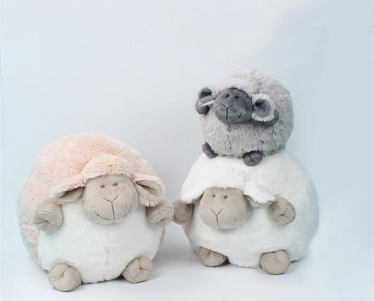 Cute Cuddly Sleeping Plush Toys Baby Sheep Plushies