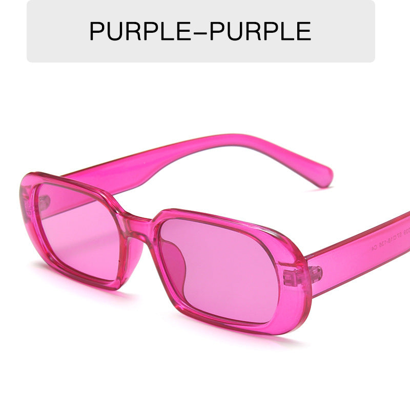 Retro Small Frame Sunglasses Female Candy Colorful Fashion Sunglasses