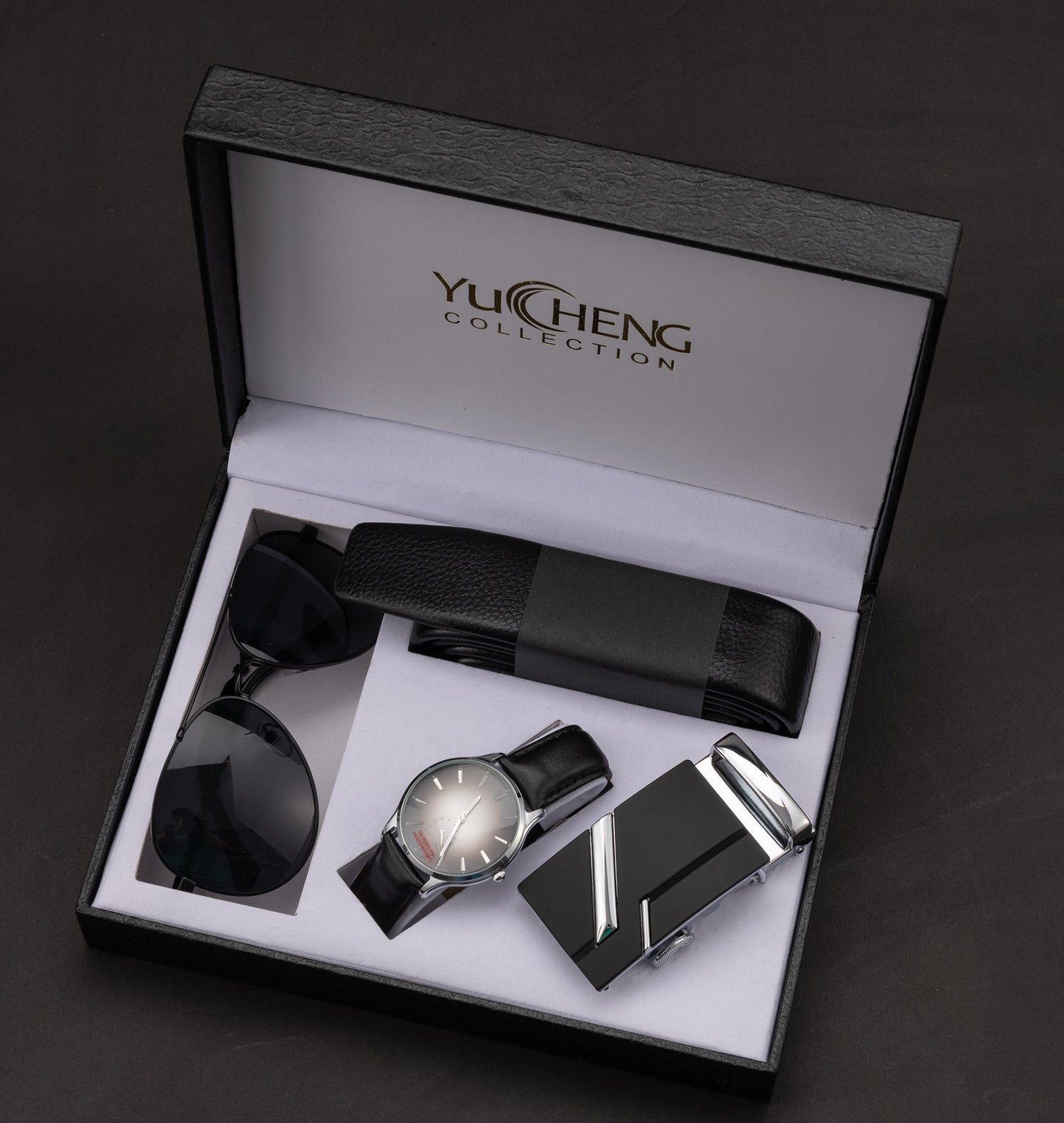 Watch Creative Gifts Men's Suit Belt Glasses Men's Watch Business Gifts