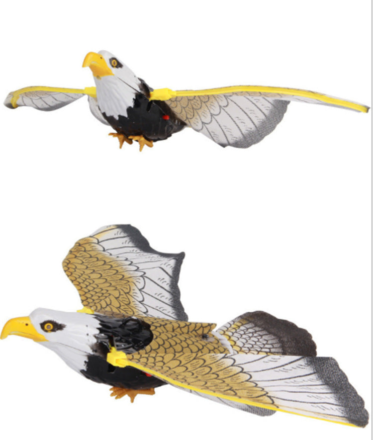 Simulation Bird Cat Interactive Pet Toys Hanging Eagle Flying Teaser Play