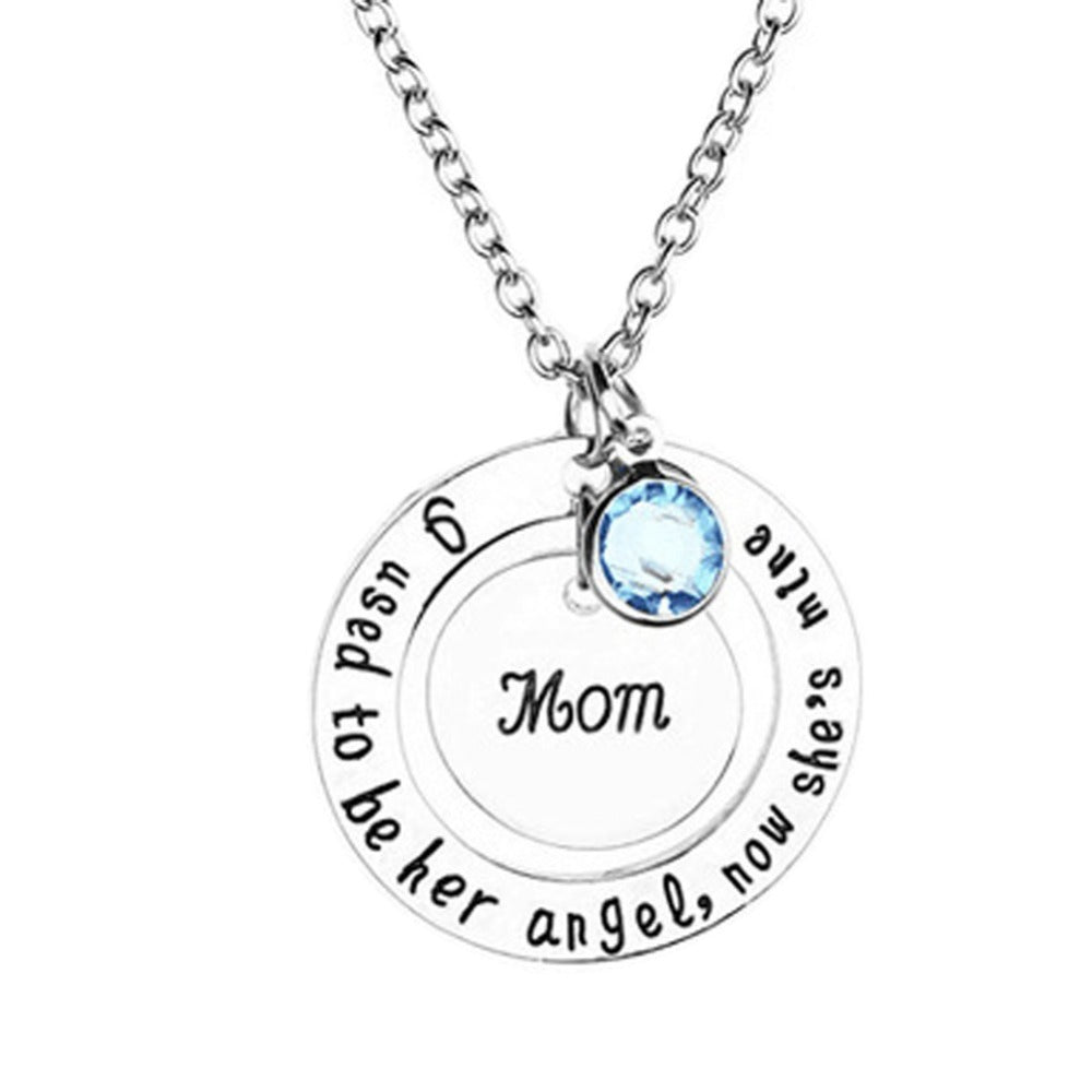 Dad and Mom Necklaces & Pendant Silver Chain For Mother's Day & Father's Day Gifts