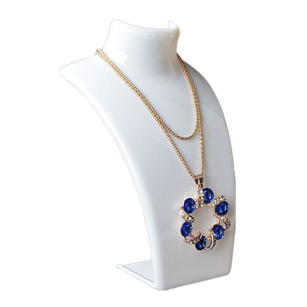 Acrylic Display Stand Necklace Pendant Bust Mannequin Earring Jewellery Chain Display
