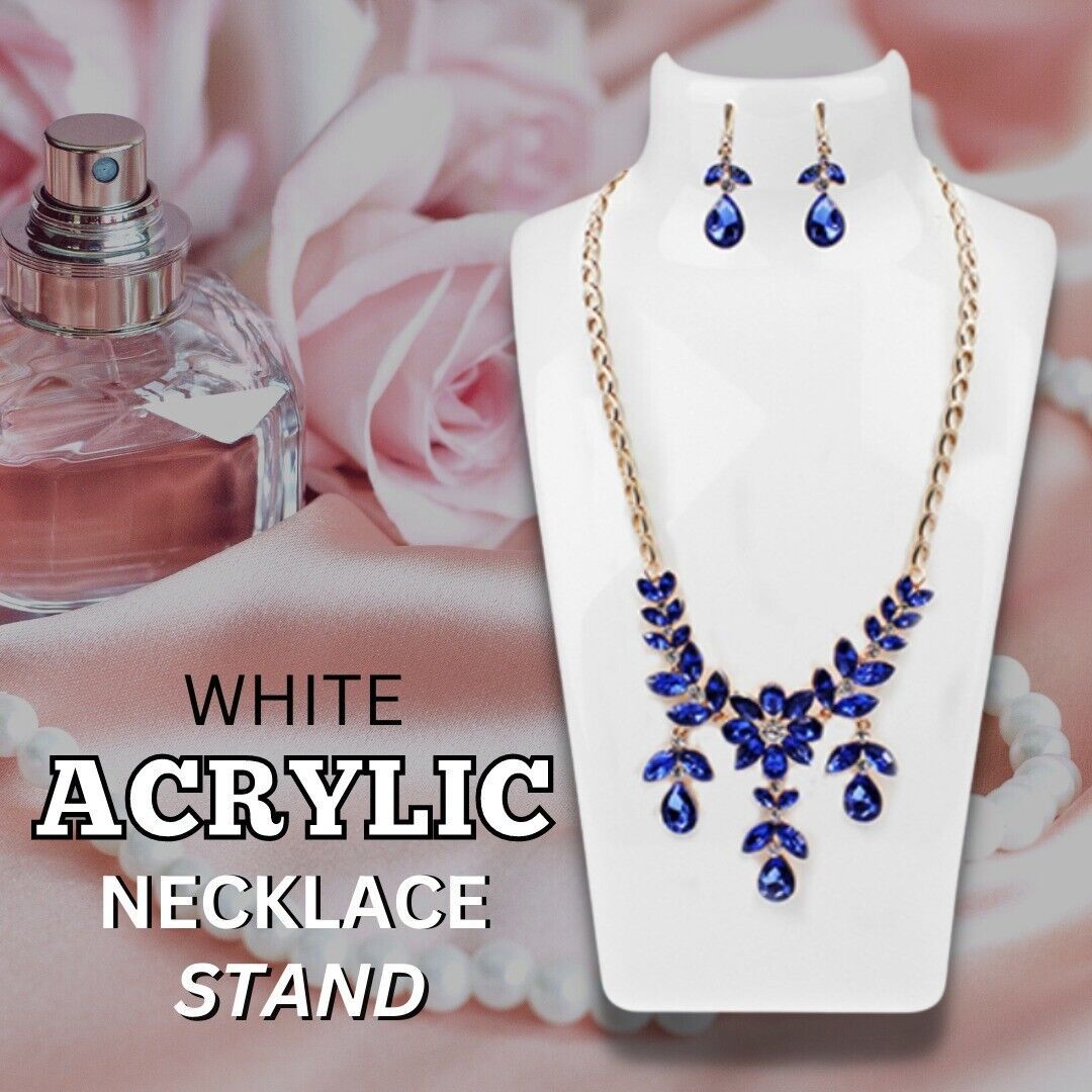Acrylic Display Stand Necklace Pendant Bust Mannequin Earring Jewellery Chain Display