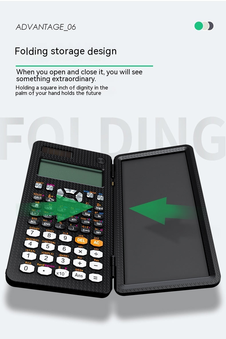 2 In 1 Foldable Scientific Calculators Handwriting Multi-functional Calculators