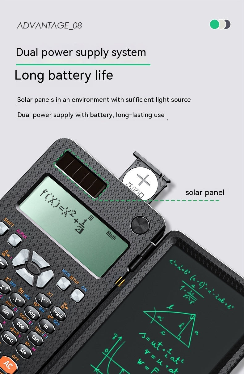 2 In 1 Foldable Scientific Calculators Handwriting Multi-functional Calculators