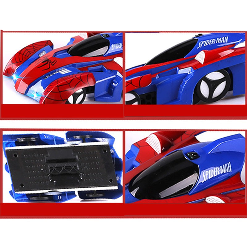 Spider man remote control wall climbing car