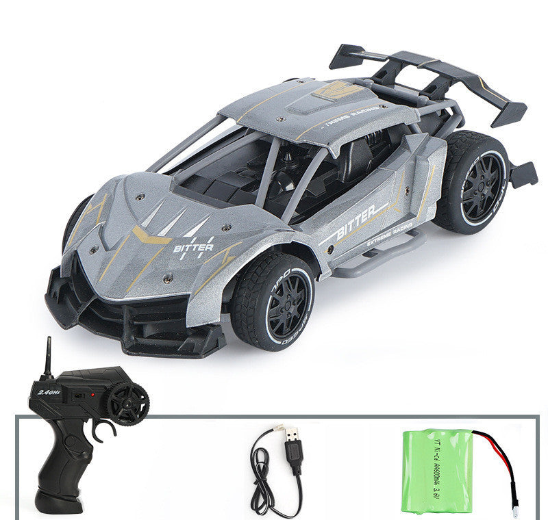 Remote control car high-speed four-wheel drive alloy off-road wireless charging RC car