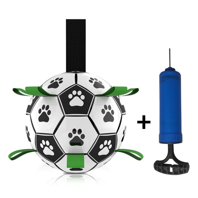 Dog Toys Interactive Pet Football Toys with Grab Tabs Dog Outdoor Soccer training