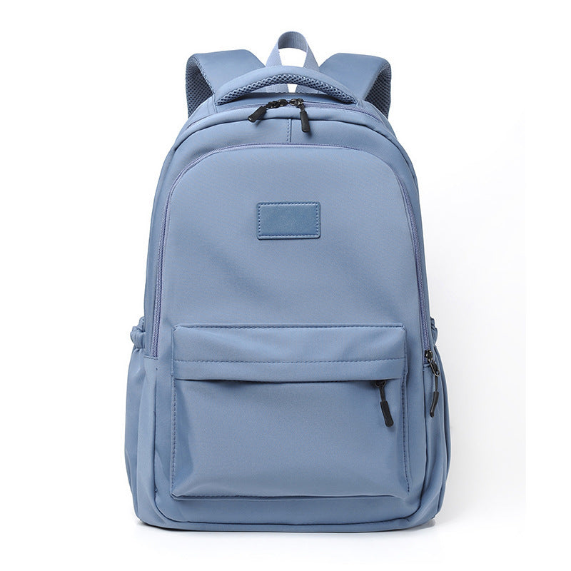 Fashion Oxford Backpack Waterproof Large Capacity Junior High School Students Schoolbag Girls Solid Campus Travel Bags