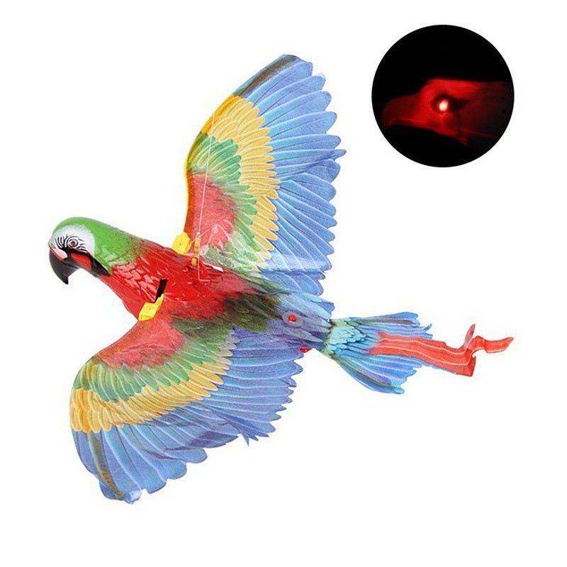 Simulation Bird Cat Interactive Pet Toys Hanging Eagle Flying Teaser Play