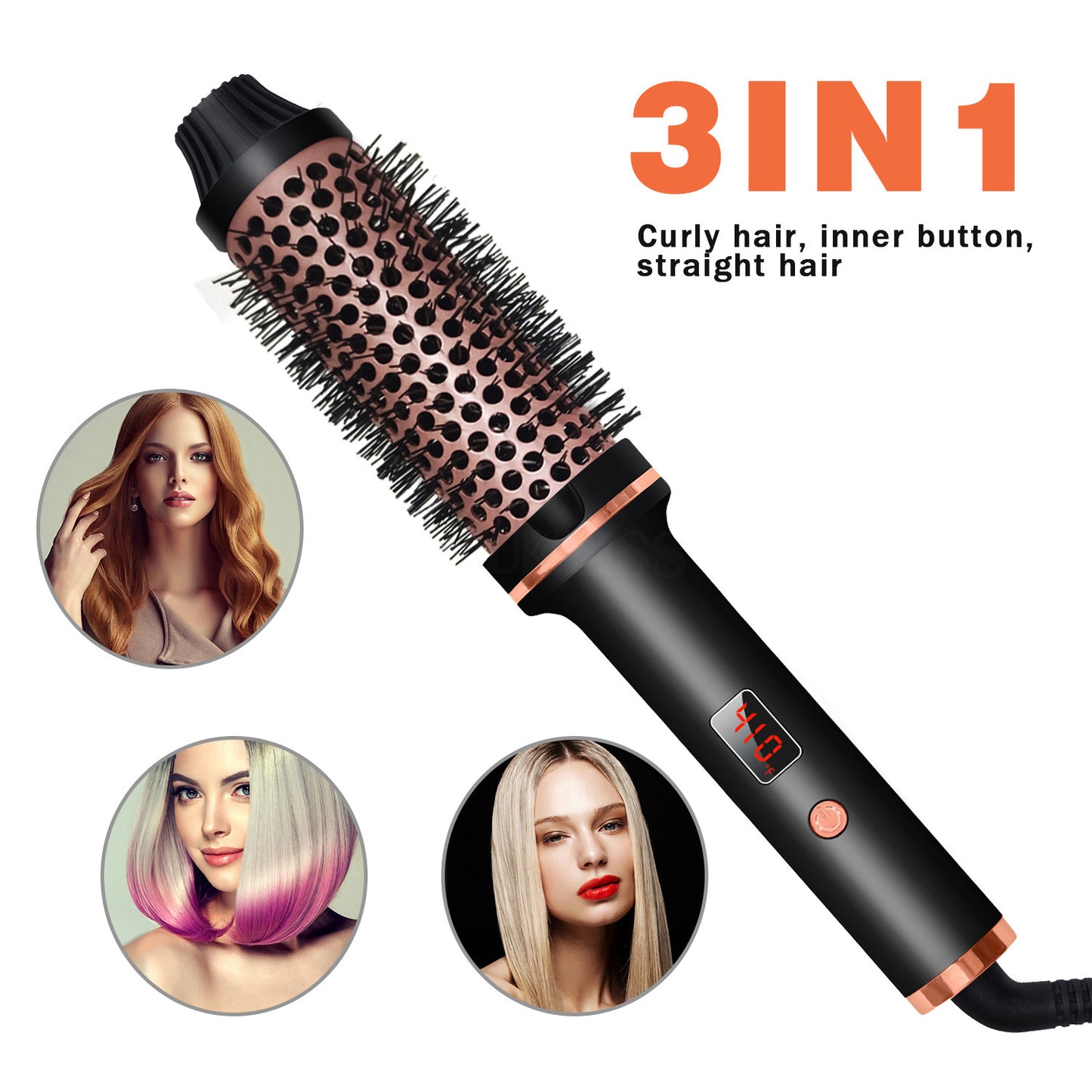 Hair Curler Multifunctional 3-in-1 straightening or curling iron