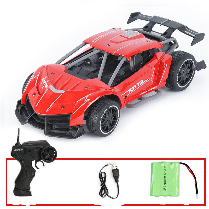 Remote control car high-speed four-wheel drive alloy off-road wireless charging RC car