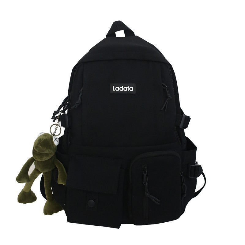 Simple Multi-pocket Backpack Students Anti-theft Junior High School College Schoolbag Casual Large Capacity Computer Bags