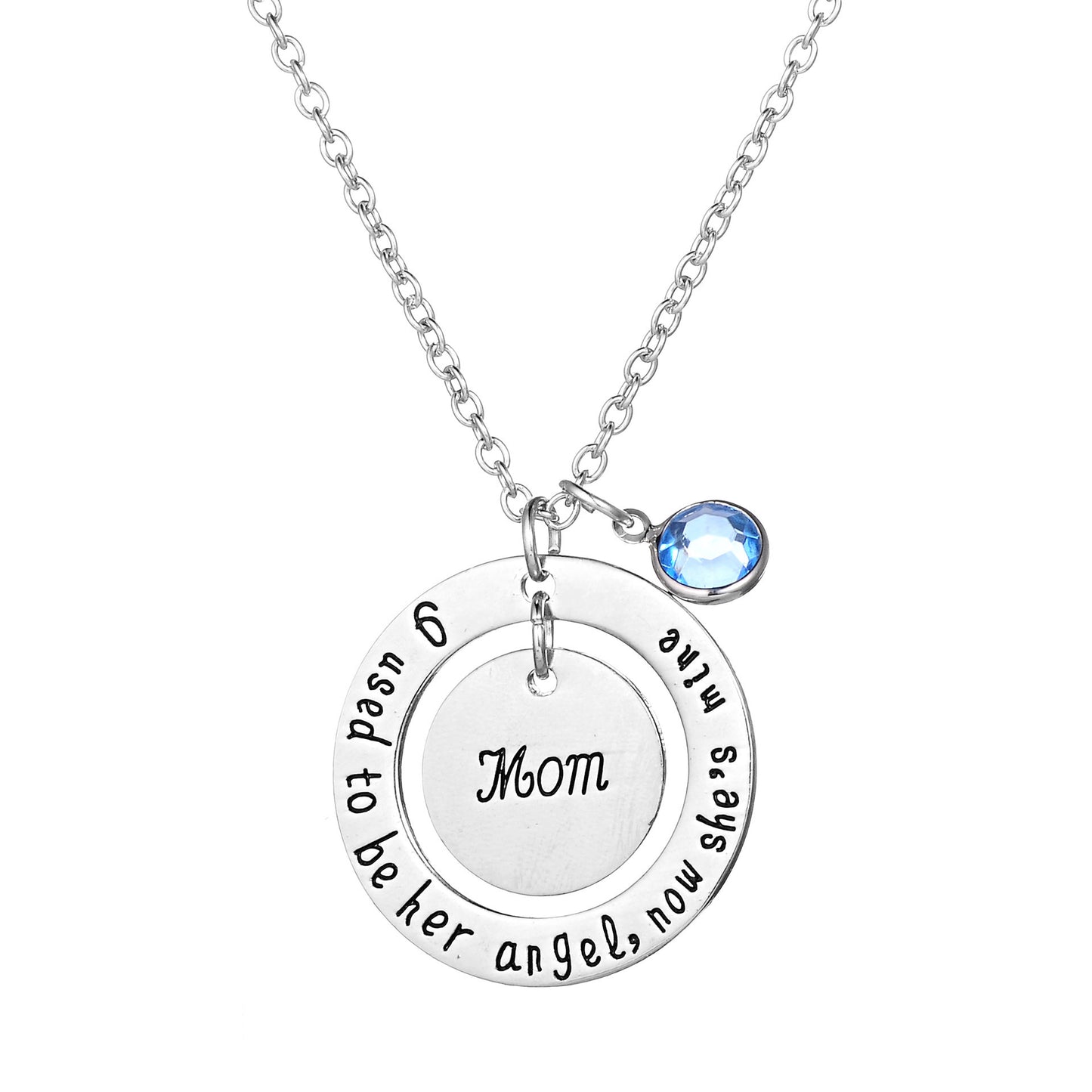 Dad and Mom Necklaces & Pendant Silver Chain For Mother's Day & Father's Day Gifts