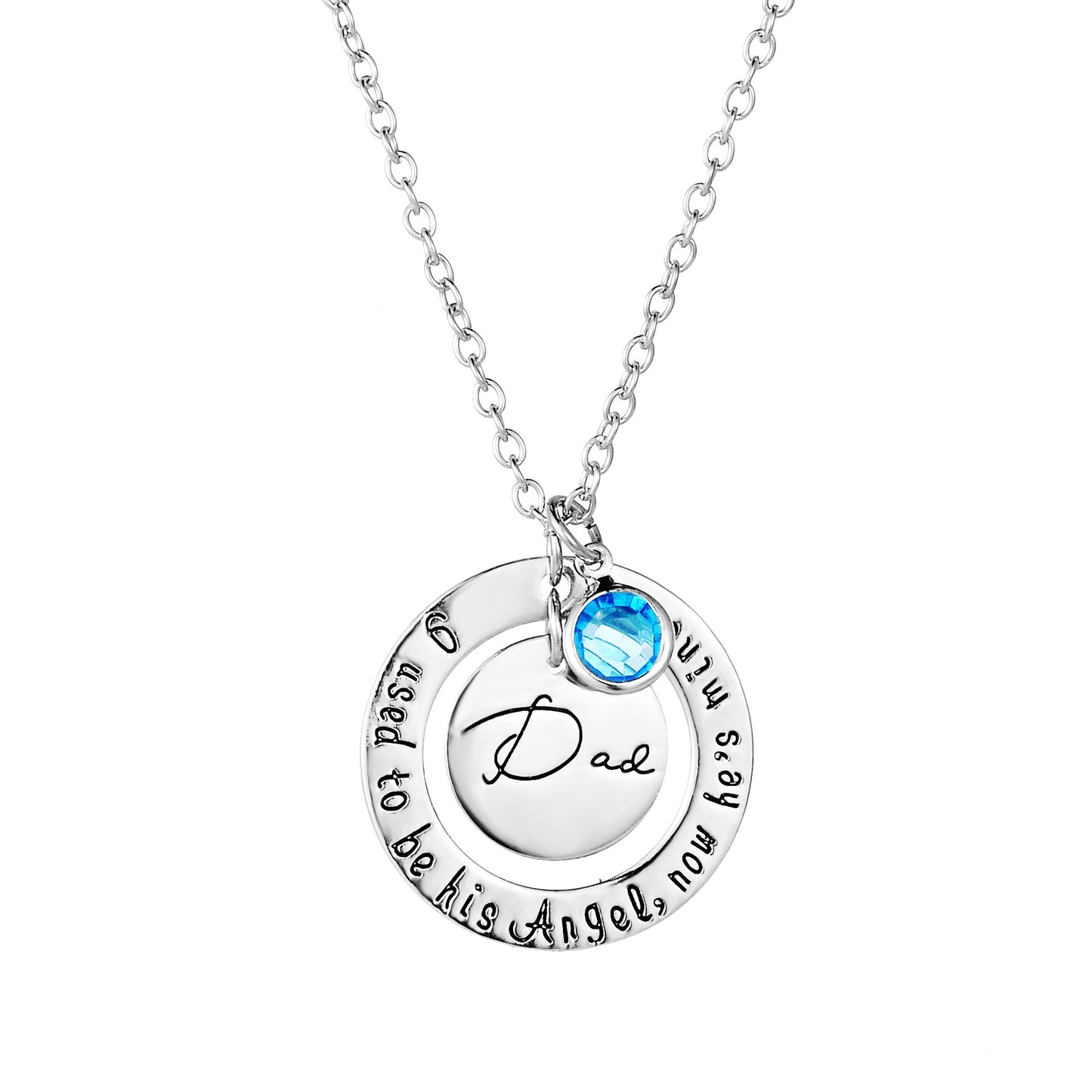 Dad and Mom Necklaces & Pendant Silver Chain For Mother's Day & Father's Day Gifts