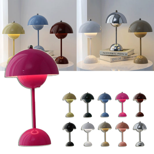 Mushroom Table Lamp Desk Lamp Touch Portable Lamp LED Rechargeable Night Light