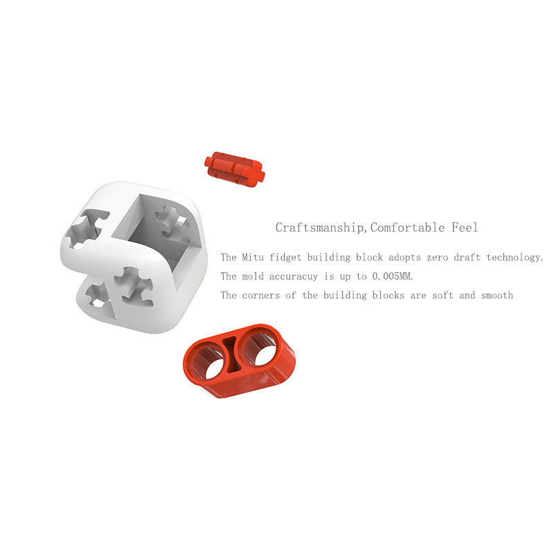 Plastic comfort fidget stress relief finger cubes