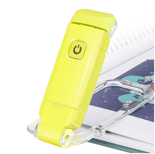 LED USB Rechargeable Book Reading Light Brightness Adjustable Eye Protection Clip Book Light Portable Bookmark Read Light