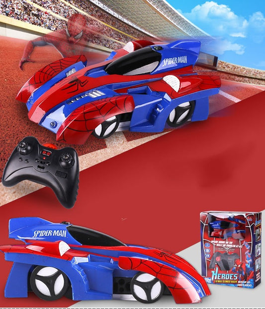 Spider man remote control wall climbing car