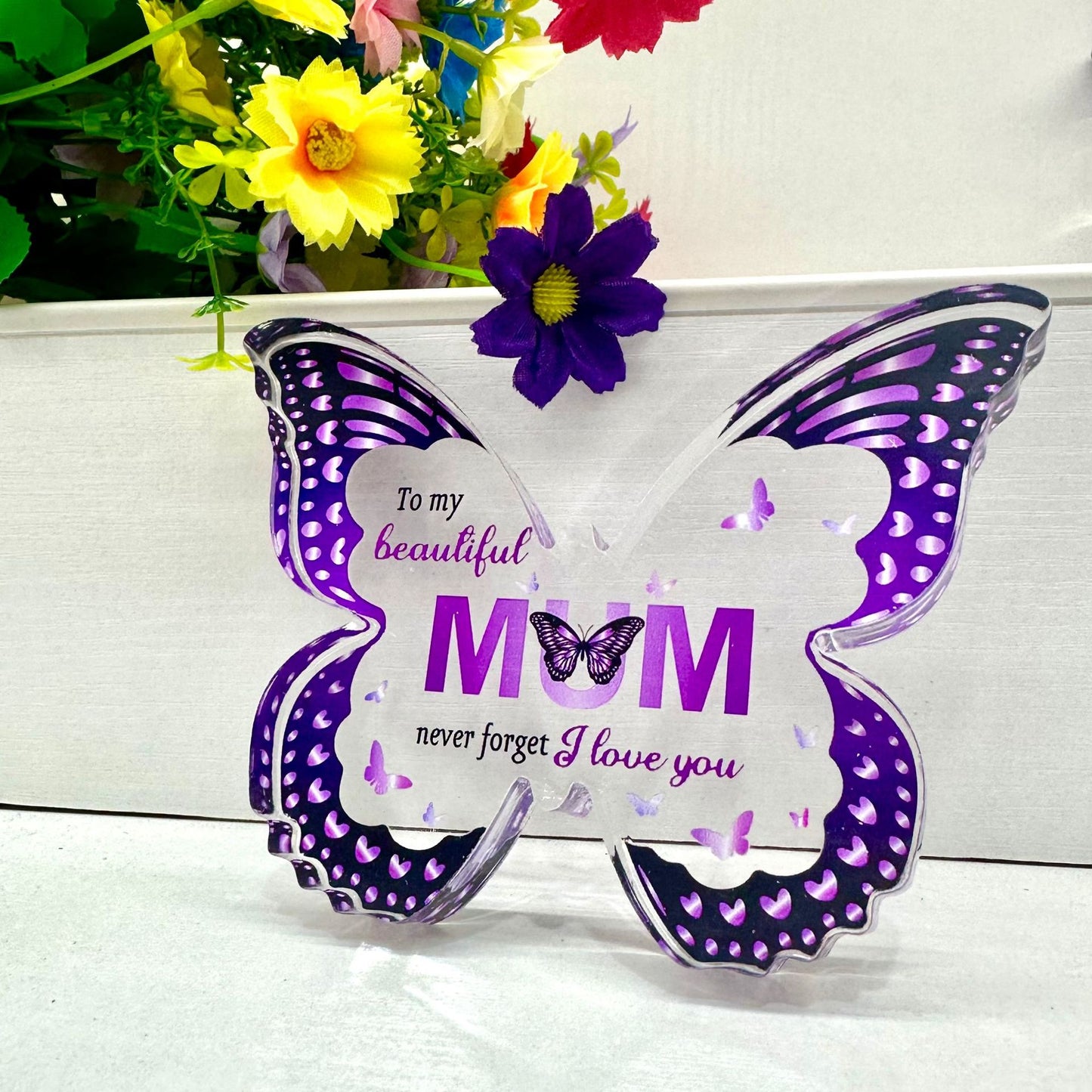 Mother's Day Gifts For Mom Grandma Nana DIY Unique Butterfly-Shaped Keepsake Gifts